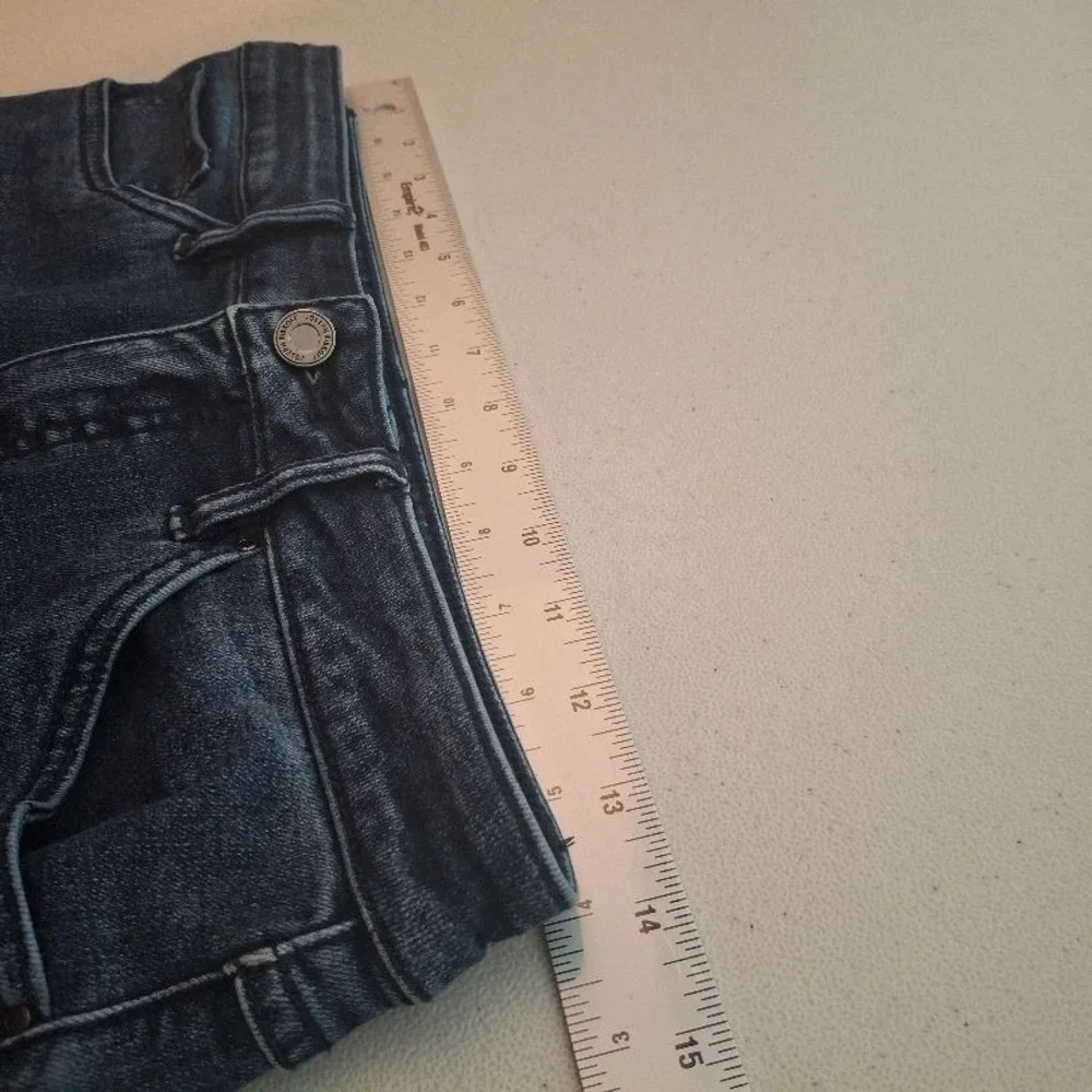 Joseph‎ Ribkoff Sz 6 Dark Blue Sparkle Face Brielle Slim Fit Straight Jeans